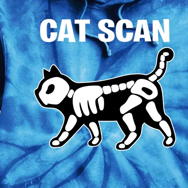 Funny Cat Scan Ct Scan Cat Xgreat Giftray Pun Sarcastic Rad Tech Gift Cool Gift Tie Dye Hoodie