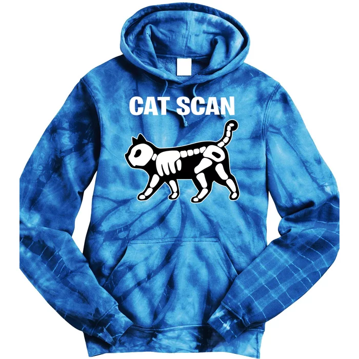 Funny Cat Scan Ct Scan Cat Xgreat Giftray Pun Sarcastic Rad Tech Gift Cool Gift Tie Dye Hoodie