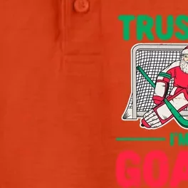 Funny Christmas Santa Ice Hockey Goaltender Goalie Meaningful Gift Dry Zone Grid Performance Polo