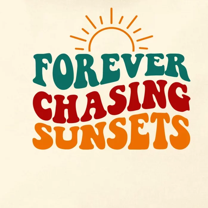 Forever Chasing Sunsets Cute Zip Tote Bag