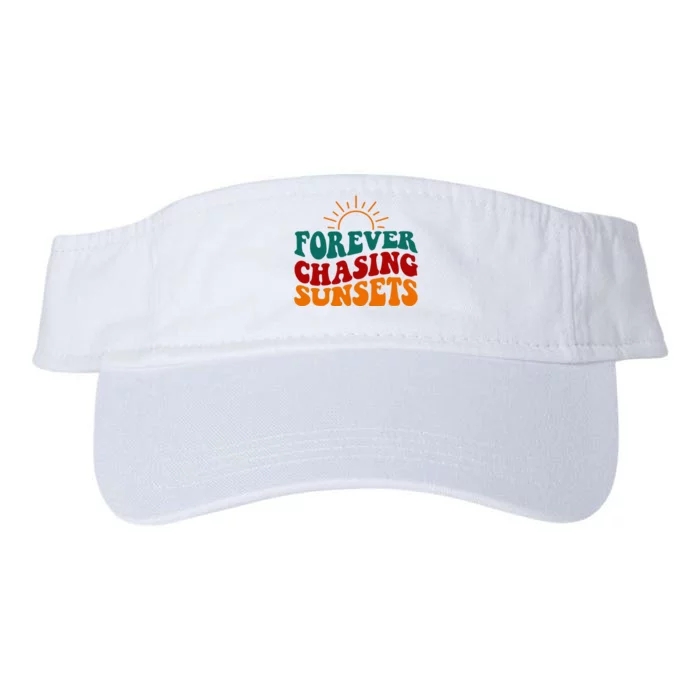 Forever Chasing Sunsets Cute Valucap Bio-Washed Visor