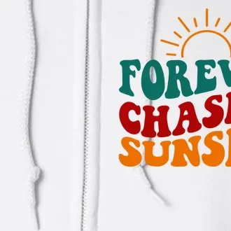 Forever Chasing Sunsets Cute Full Zip Hoodie