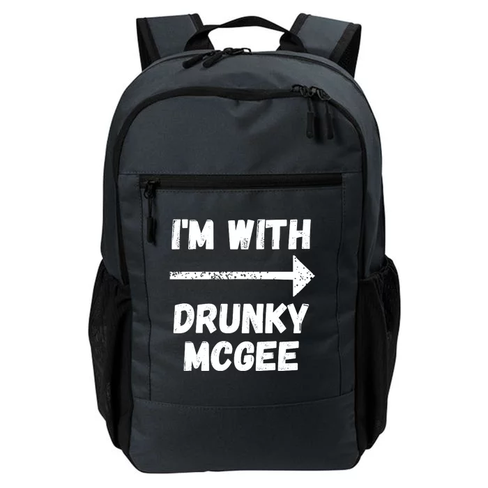 Funny Couple St Patricks Day I'm With Drunky McGee, Couples Drinking Daily Commute Backpack