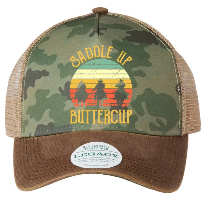 Funny Cowgirl Southern Western Saddle Up Buttercup Legacy Tie Dye Trucker Hat