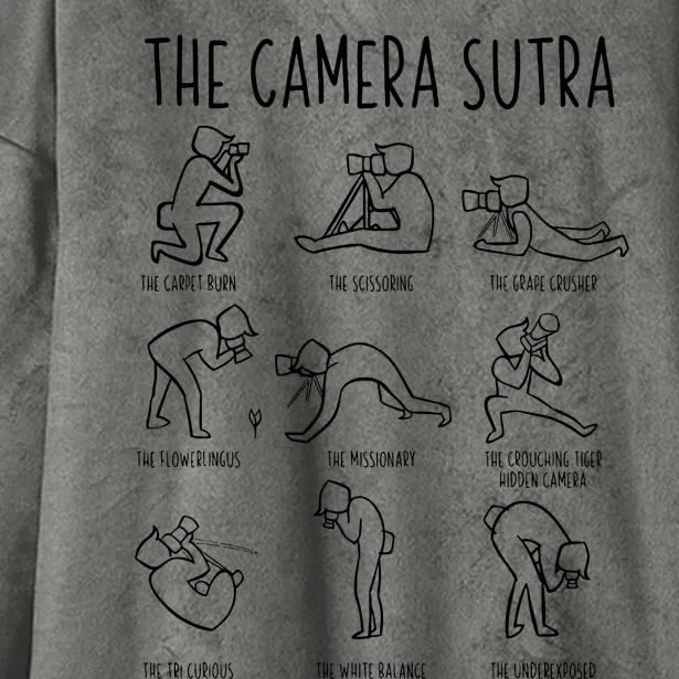 Funny Camera Sutra Photographer Photography Gift Women Hooded Wearable Blanket