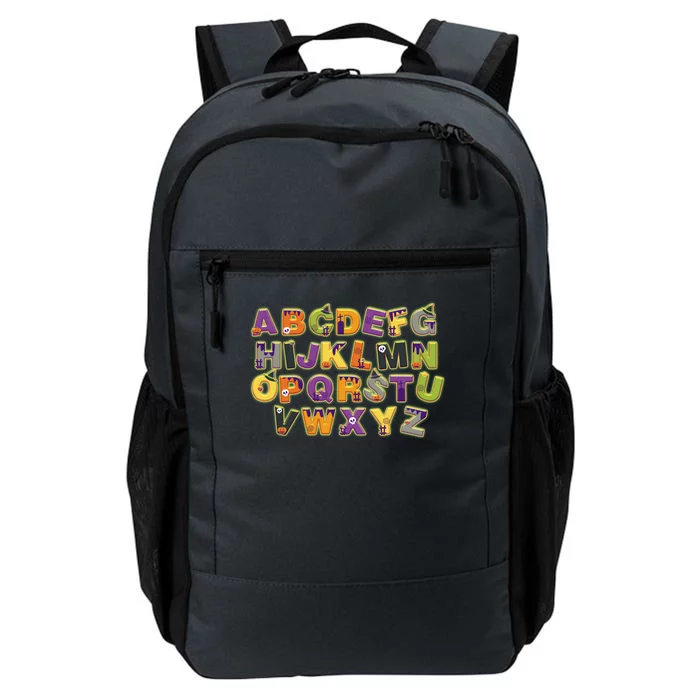 Funny Creepy Spooky Alphabet Letters Daily Commute Backpack