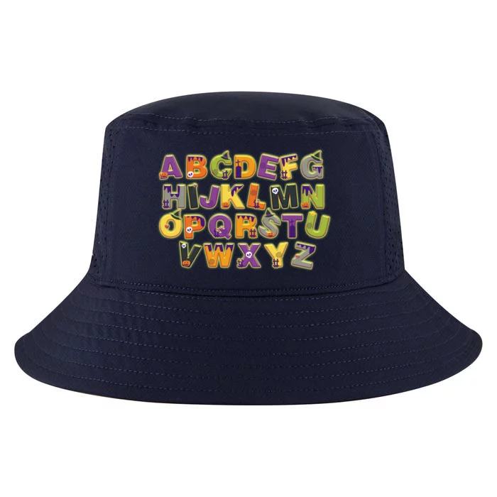 Funny Creepy Spooky Alphabet Letters Cool Comfort Performance Bucket Hat