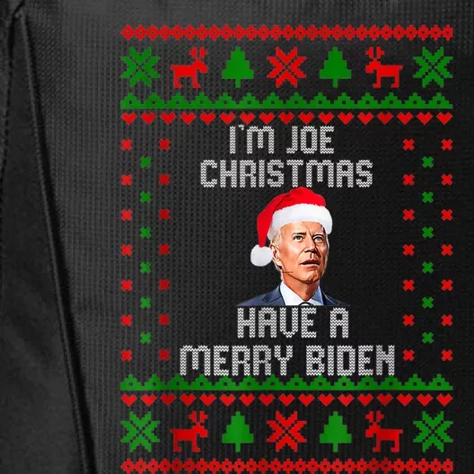 Funny Confused Santa Joe Biden Christmas City Backpack