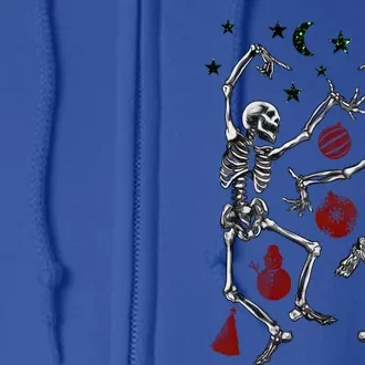 Funny Christmas Skeleton Dancing Christmas Lights Xmas Tree Cute Gift Full Zip Hoodie