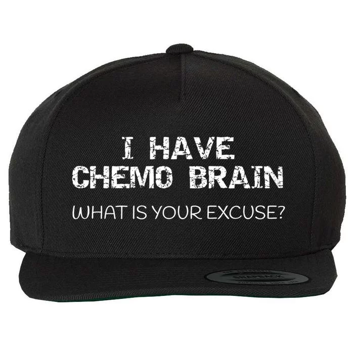 Funny Cancer Sucks Gift I Have Chemo Brain Gift Wool Snapback Cap