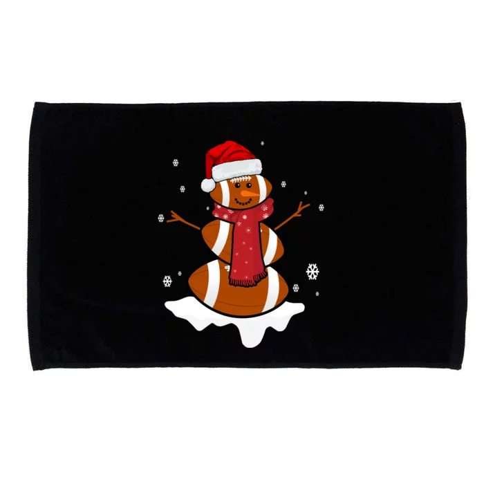 Football Christmas Snowman Microfiber Hand Towel