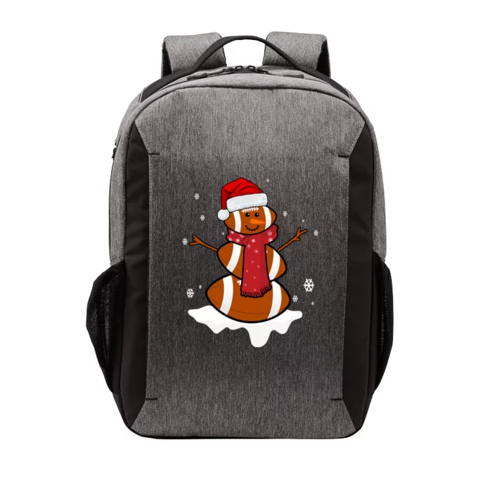 Football Christmas Snowman Vector Backpack