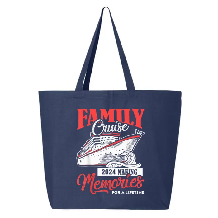 Family Cruise Shirt 2024 Vacation Funny Party Trip Ship Gift 25L Jumbo Tote