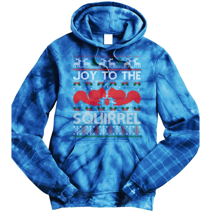 Funny Christmas Squirrel Ugly Xmas Sweater Cute Gift Tie Dye Hoodie