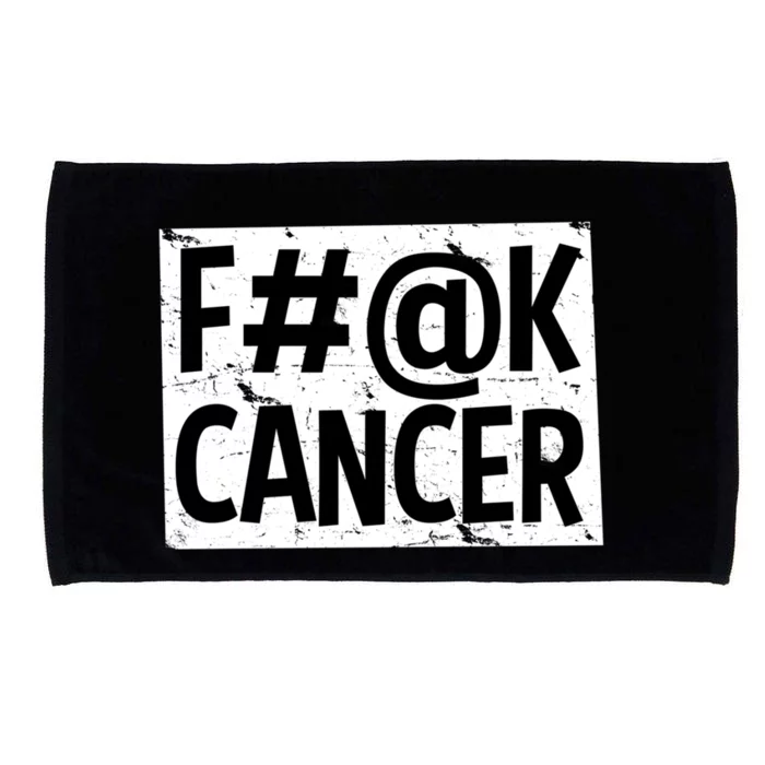 Fuck CancerCancer SurvivorFind A Cure For Cancer Gift Microfiber Hand Towel