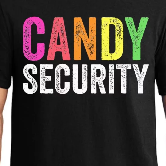 Funny Candy Security Halloween Costume Pajama Set