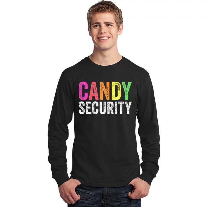 Funny Candy Security Halloween Costume Tall Long Sleeve T-Shirt