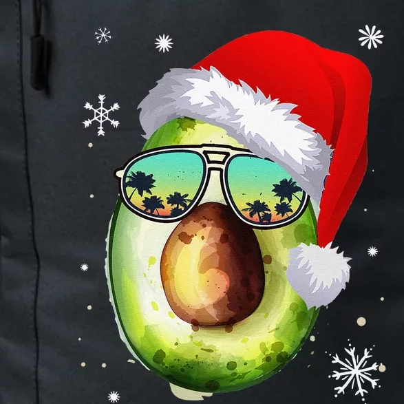 Funny Christmas Santa Avocado Fruit Vegan Lover Daily Commute Backpack