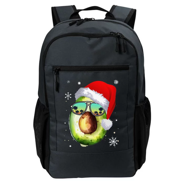 Funny Christmas Santa Avocado Fruit Vegan Lover Daily Commute Backpack