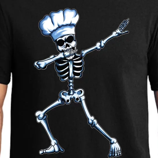 Funny Chef Skeleton Dabbing Cook Cooking Hat Hobby Cooking Funny Gift Pajama Set