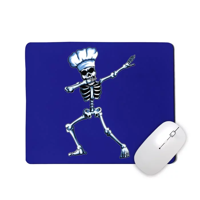 Funny Chef Skeleton Dabbing Cook Cooking Hat Hobby Cooking Funny Gift Mousepad