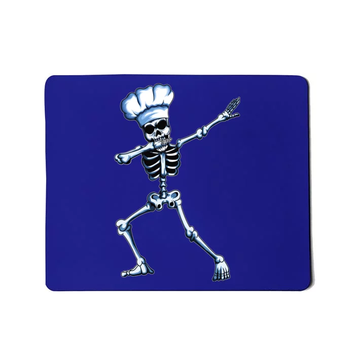 Funny Chef Skeleton Dabbing Cook Cooking Hat Hobby Cooking Funny Gift Mousepad