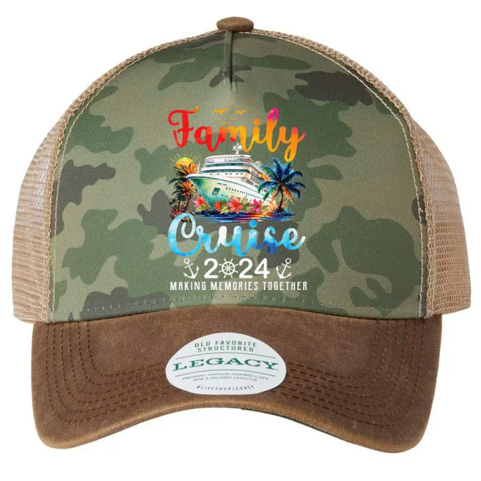 Family Cruise Ship Vacation Trip 2024 Family Cruise Matching Legacy Tie Dye Trucker Hat