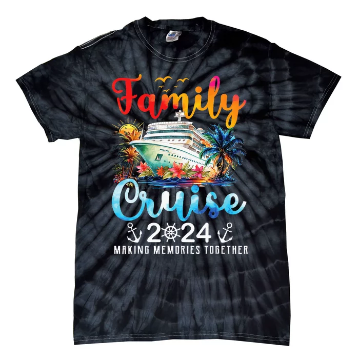 Family Cruise Ship Vacation Trip 2024 Family Cruise Matching Tie-Dye T-Shirt