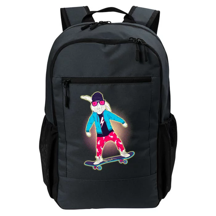 Funny Cool Skateboarding Easter Bunny Rabbit Daily Commute Backpack