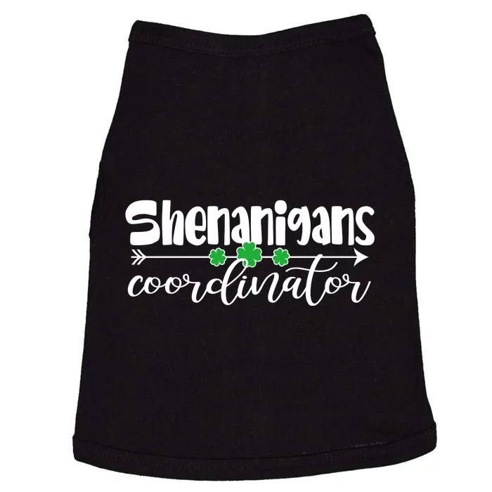 Funny Cute St Patricks Day Shenanigans Coordinator Doggie Tank