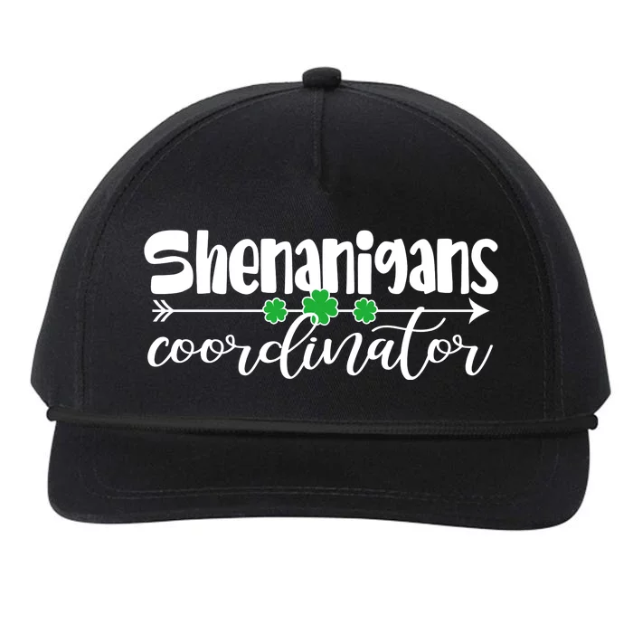 Funny Cute St Patricks Day Shenanigans Coordinator Snapback Five-Panel Rope Hat