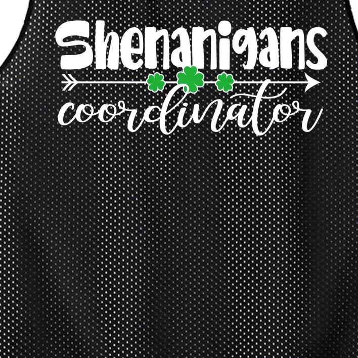 Funny Cute St Patricks Day Shenanigans Coordinator Mesh Reversible Basketball Jersey Tank