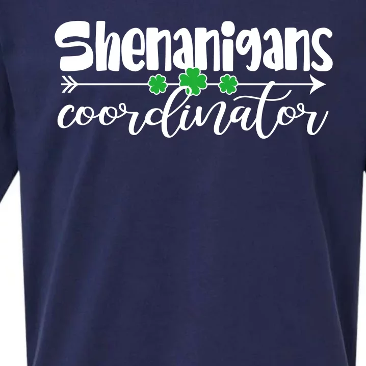 Funny Cute St Patricks Day Shenanigans Coordinator Sueded Cloud Jersey T-Shirt