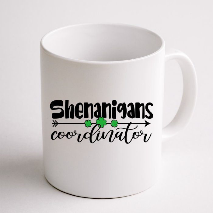 Funny Cute St Patricks Day Shenanigans Coordinator Front & Back Coffee Mug