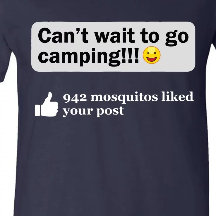 Funny Camping Saying Humor Outdoorsy Joke Camp Gear Gift V-Neck T-Shirt