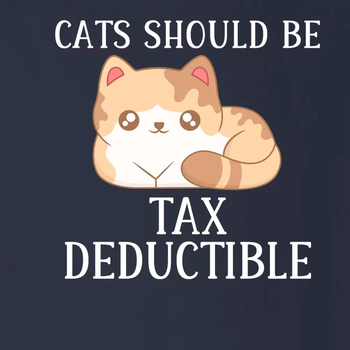 Funny Cats Should Be Tax Deductible, Cute Cat Lovers Toddler Long Sleeve Shirt