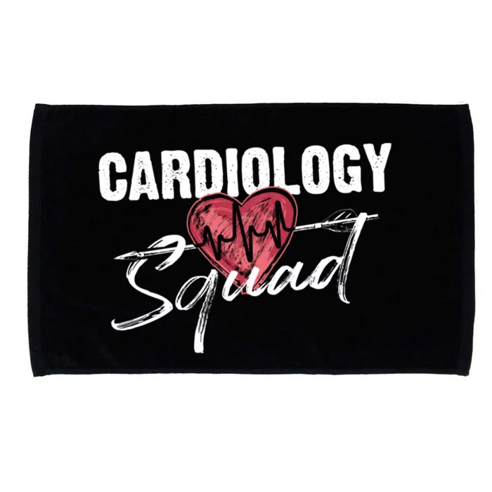 Funny Cardiology Squad Gift For Cardiovascular Technologists Gift Microfiber Hand Towel