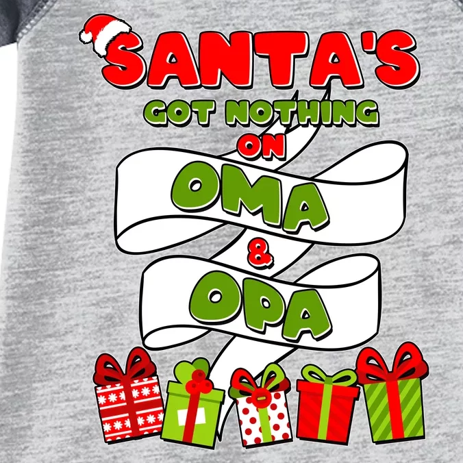 Funny Christmas Santas Got Nothing On Oma And Opa Infant Baby Jersey Bodysuit