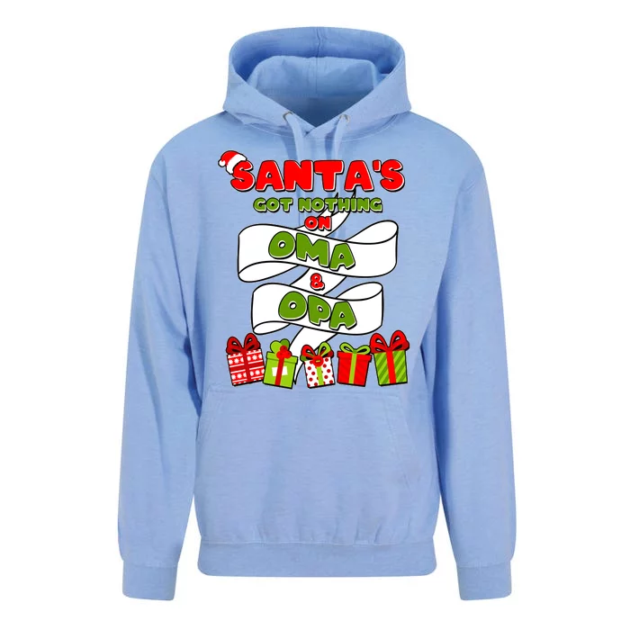 Funny Christmas Santas Got Nothing On Oma And Opa Unisex Surf Hoodie