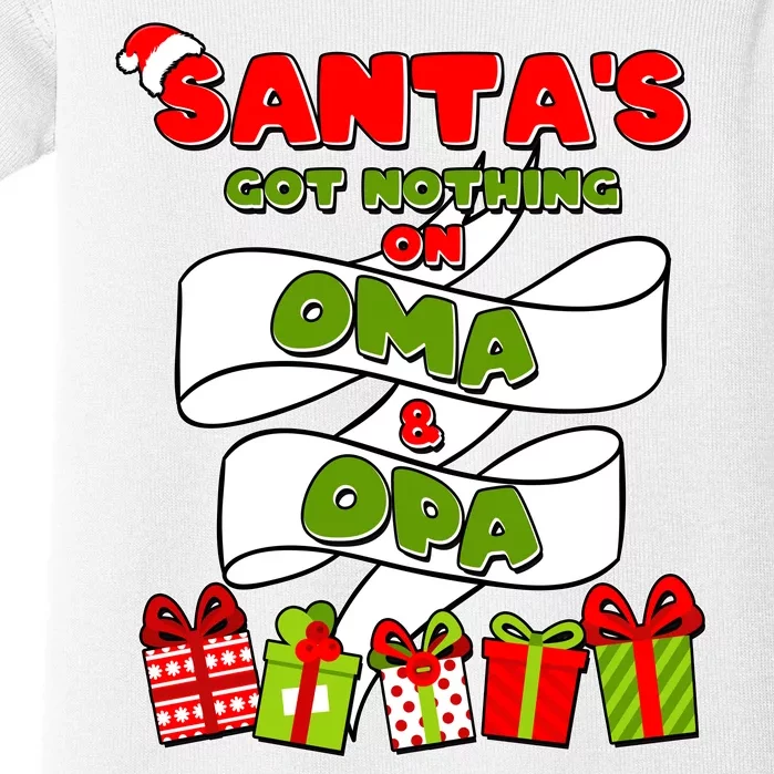 Funny Christmas Santas Got Nothing On Oma And Opa Baby Bodysuit