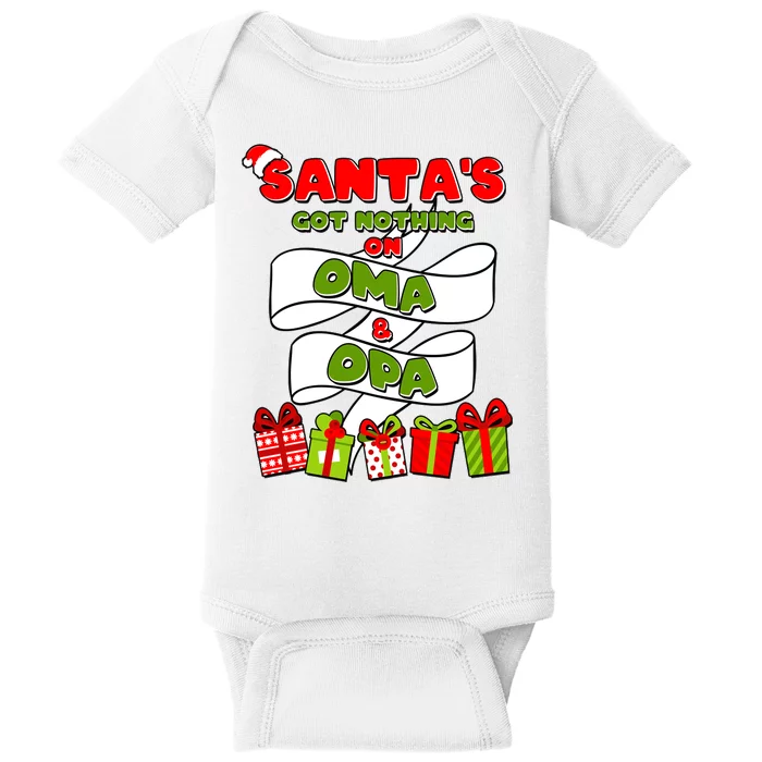 Funny Christmas Santas Got Nothing On Oma And Opa Baby Bodysuit