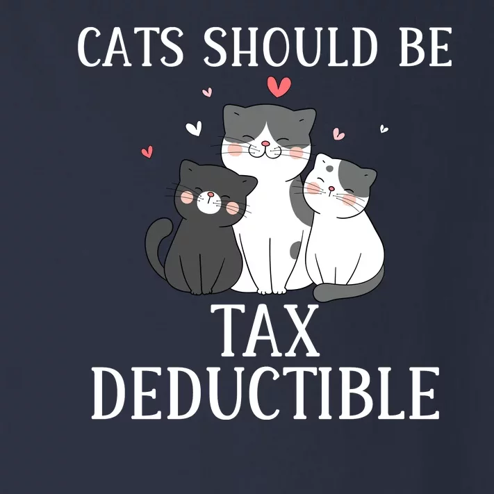 Funny Cats Should Be Tax Deductible Cute Cat Lovers Toddler Long Sleeve Shirt