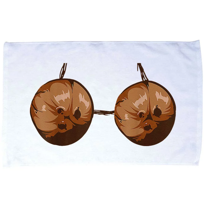 Funny Coconut Summer Coconuts Bra Funny Halloween Summer Microfiber Hand Towel