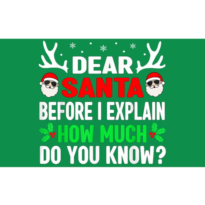 Funny Christmas Shirts Kids Adults Dear Santa I Can Explain Bumper Sticker