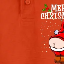 Funny Christmas Santa Claus Naked Ass Merry Chrismyass Gift Dry Zone Grid Performance Polo