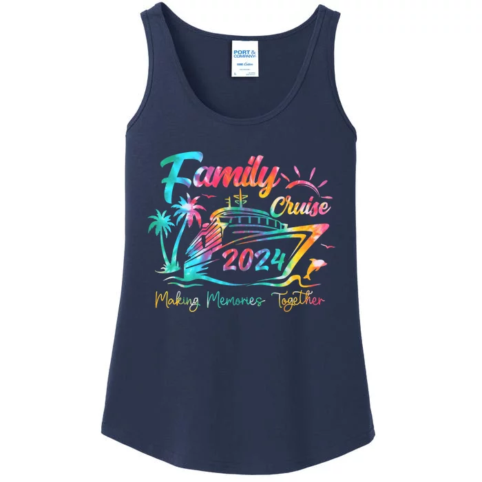 Family Cruise Shirt 2024 Vacation Making Memories Together Ladies Essential Tank