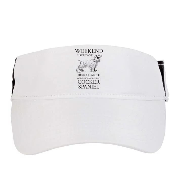 Funny Cocker Spaniel Dog Adult Drive Performance Visor