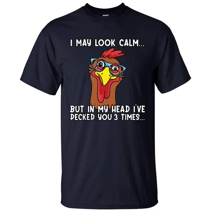 Funny Chicken Shirts Funny Farmer Chicken Mom Tall T-Shirt