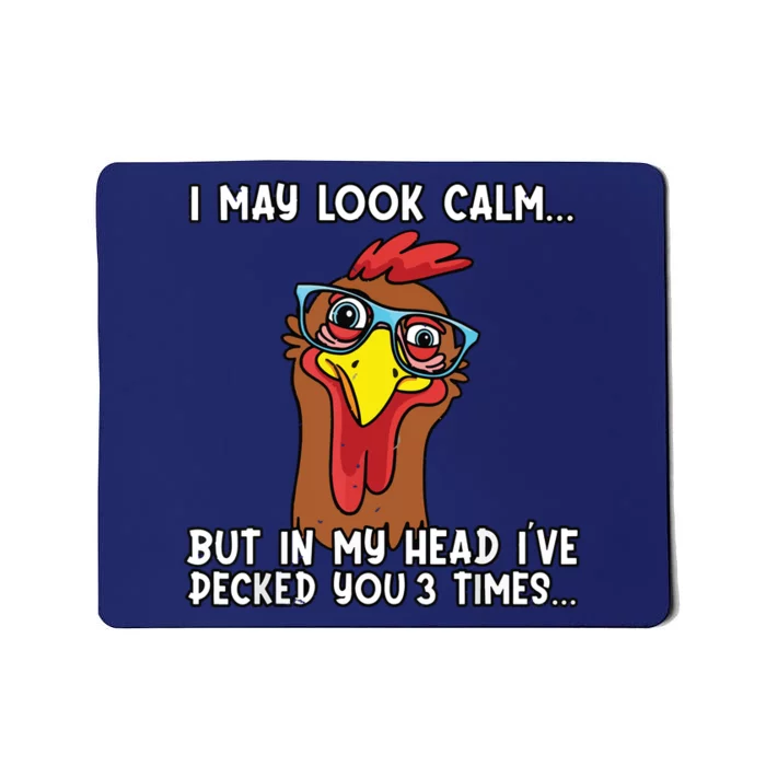 Funny Chicken Shirts Funny Farmer Chicken Mom Mousepad