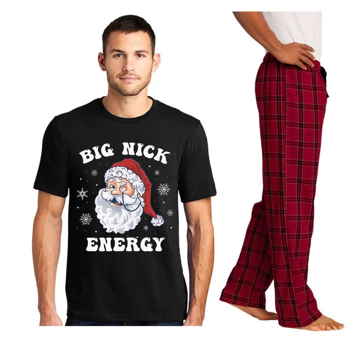 Funny Christmas Santa Big Nick Energy Xmas Pajama Set